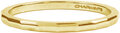 Charmin’s goudkleurige stapelring R311 Angle goldplated staal