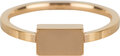 Charmin&#8217;s goudkleurige stapelring R612 Block goldplated staal