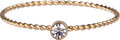 Charmin’s goudkleurige stapelring R945 Shine Bright Twisted Goldplated and white crystal