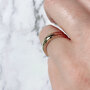 Charmin's Shiny Anxiety Fidget Ring Gehamerd Goud R1151