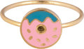 KR104 Donut Goud staal Kinderring 