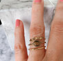 Charmin's ring R1081 Iconic Vintage Tigereye Stone Gold