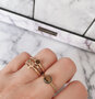 Charmin's ring R1081 Iconic Vintage Tigereye Stone Gold