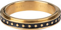 R1071 Turning Anxiety Fidget Ring Loop Goudkleurig