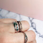Charmin's Ring Rosegoudkleurige Open Bewerkte Ovaaltjes R1109