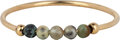 Charmin's Anxiety Ring NaturalStones Afrikaans Turkoois Beads Goudkleurig R1196