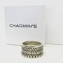 Charmin&#8217;s stapelring zilver R001 Silver 'The Base'