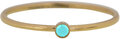 Charmin's Birthstone December Turquoise Steen Goldplated R789/KR86