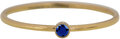 Charmin's Birthstone Ring September Blauwe Sapphire Steen Goldplated R689/KR84