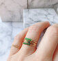 Charmin's Birthstone Ring Augustus Groene Peridot Steel R787/KR86