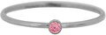 Charmin's Birthstone Ring Juli Roze Steen Steel 2.0 R1122/KR81