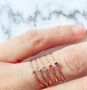 Charmin's Birthstone Ring Juli Roze Steen Steel 2.0 R1122/KR81