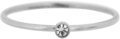 Charmin's Birthstone Ring April Witte Kristal Steel R431/KR87