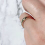 Charmin's Shiny Anxiety Fidget Ring Gehamerd Goud R1251
