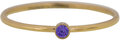 R1072 Birthstone February Paarse Amethyst Stone Shine Bright 2.0 Goldplated