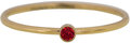 R1075 Birthstone January Fuchsia Ruby Stone Shine Bright 2.0 Goldplated 