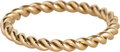 Charmin’s Big Twisted Gedraaide Aanschuif Ring Gold R1008