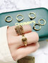 Charmin’s Big Twisted Gedraaide Aanschuif Ring Gold R1008