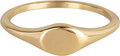R976 Zegelring petite ovaal gold