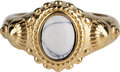 Charmin's Zegel Ring R1056 White Howlite ion-goldplated