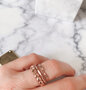 Charmin’s vintage ring R918 Leaves Rosegold