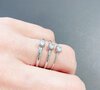 Charmin’s Klassieke Solitair 1mm Ring Witte Steen Goudkleurig R1423