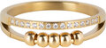 Charmin's Alliance Ring met Balletjes Anxiety Fidget Goudkleurig Staal R1367