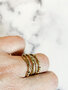 Charmin's Alliance Ring met Balletjes Anxiety Fidget Goudkleurig Staal R1367