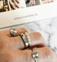 Charmin's Ring Draaiende Parels Anxiety Fidget Goudkleurig Staal R1365