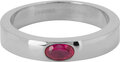 Charmin’s Ring Brede Band Ovale Fuchsia-rode Steen Staal R1230