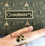 Charmin’s Goudkleurige Aanschuifring Ronde Steen Zwarte Kristal 4mm Staal R1021