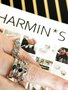 Charmin’s Aanschuifring Ronde Steen Zwarte Kristal 4mm Staal R1020