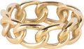 Charmin's Goudkleurige Gourmet Schakel Ketting-ring Staal R1375