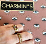 Charmin's Goudkleurige Gourmet Schakel Ketting-ring Staal R1375
