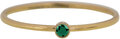 Charmin's Birthstone Ring Mei Groene Emerald Steen Goldplated R790/KR96