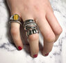 Charmin’s Goudkleurig Gedraaide Ring Staal 3mm R1439