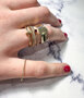 Charmin’s Goudkleurig Gedraaide Ring Staal 0,75mm R1437