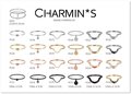 Charmin’s  stapelring staal R572 Chained Shiny Steel